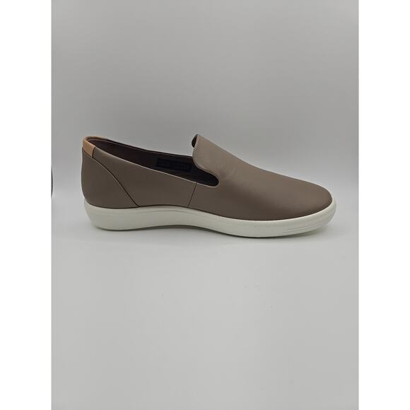 ECCO Soft 7 Womens Slip On Sneaker Shoes Round Toe Taupe Powder EU 41 / US 10.5 - Picture 2 of 6